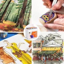Bộ 60 Bút Lông Màu hãng Wakoud Art Maker ( hàng Amazon Mỹ )