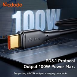 Dây cáp sạc nhanh Mcdodo 100W C to C (ko hộp )