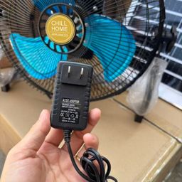 Quạt sàn tích điện CHILL HOME, pin 4800mAh, kèm panel NLMT, lồng & cánh kim loại