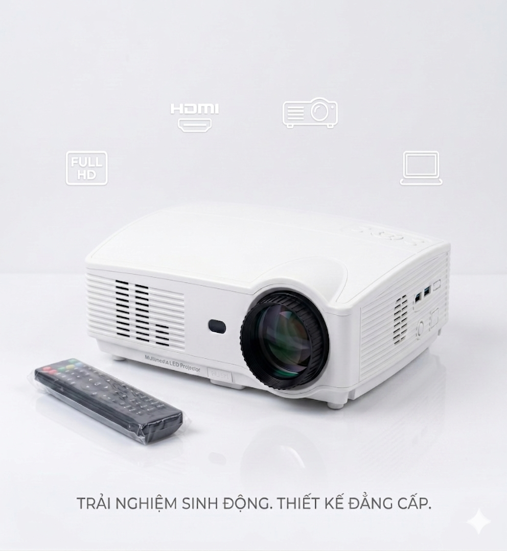 Máy chiếu MULTIMEDIA LED SV-328 , chạy Android, cài được Youtube