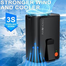 Quạt kẹp thắt lưng / đeo cổ đa năng AWONOSO, Pin 10000mAh( hàng Amazon Mỹ)