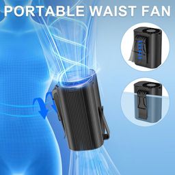 Quạt kẹp thắt lưng / đeo cổ đa năng AWONOSO, Pin 10000mAh( hàng Amazon Mỹ)