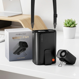 Quạt kẹp thắt lưng / đeo cổ đa năng AWONOSO, Pin 10000mAh( hàng Amazon Mỹ)