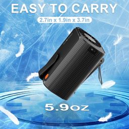 Quạt kẹp thắt lưng / đeo cổ đa năng AWONOSO, Pin 10000mAh( hàng Amazon Mỹ)