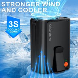 Quạt kẹp thắt lưng / đeo cổ đa năng AWONOSO, Pin 10000mAh( hàng Amazon Mỹ)