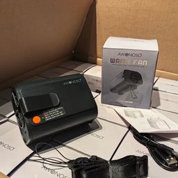 Quạt kẹp thắt lưng / đeo cổ đa năng AWONOSO, Pin 10000mAh( hàng Amazon Mỹ)