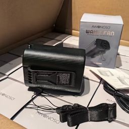 Quạt kẹp thắt lưng / đeo cổ đa năng AWONOSO, Pin 10000mAh( hàng Amazon Mỹ)