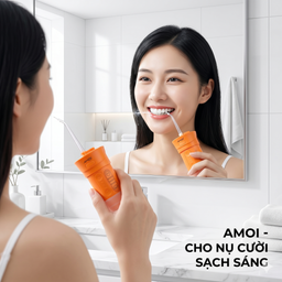 Tăm nước AMOI / CYQ-01 Chăm Sóc Răng Miệng Chuẩn Nha Khoa (Pin 800mAh, Chống N…