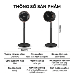 Quạt cây AI đối lưu DAEWOO DY-XF03