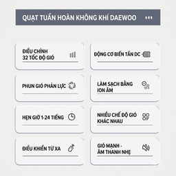 Quạt cây AI đối lưu DAEWOO DY-XF03