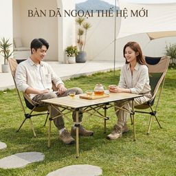 Bàn xếp dã ngoại gập gọn, chất liệu hợp kim, để cắm trại camping…