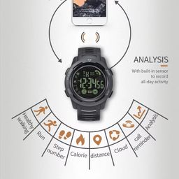 Đồng hồ Quartz thông minh SMART WATCH, pin CR, dùng app Sports