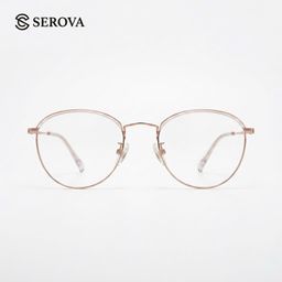 Kính mắt Titanium cao cấp hãng SEROVA SC122, gọng kính cận, chất liệu Titan si…