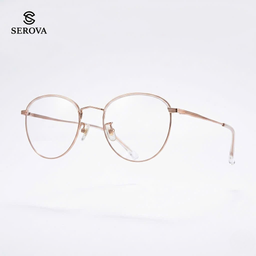 Kính mắt Titanium cao cấp hãng SEROVA SC122, gọng kính cận, chất liệu Titan si…