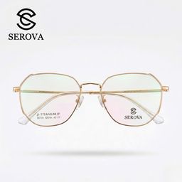 Kính mắt Titanium cao cấp hãng SEROVA SC120 - C1, gọng kính cận, chất liệu Tit…