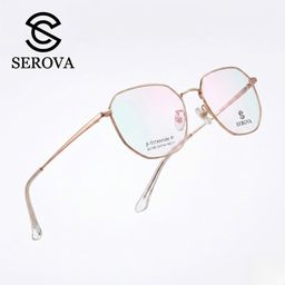 Kính mắt Titanium cao cấp hãng SEROVA SC120 - C1, gọng kính cận, chất liệu Tit…