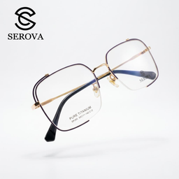 Kính mắt Titanium cao cấp hãng SEROVA SP285 - C01, gọng kính cận, chất liệu Ti…