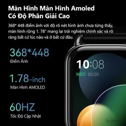 Đồng Hồ Thông Minh Xiaomi HAYLOU RS4 Plus - Phiên Bản quốc tế, 2 Dây (màu đen)