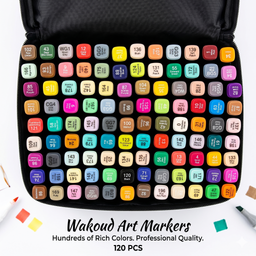 Bộ 120 Bút Màu hãng Wakoud Art Maker (kèm túi vải)