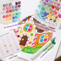 Bộ 36 Bút Lông Màu hãng Wakoud Art Maker ( hàng Amazon Mỹ )