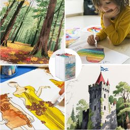 Bộ 36 Bút Lông Màu hãng Wakoud Art Maker ( hàng Amazon Mỹ )