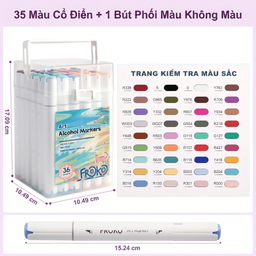 Bộ 36 Bút Lông Màu hãng Wakoud Art Maker ( hàng Amazon Mỹ )