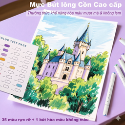 Bộ 36 Bút Lông Màu hãng Wakoud Art Maker ( hàng Amazon Mỹ )