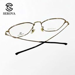 Kính mắt Titanium mạ vàng cao cấp hãng SEROVA SP306, gọng kính cận, chất liệu…