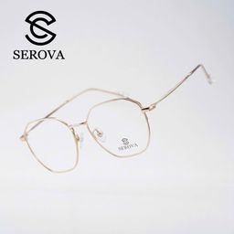 Kính mắt Titanium mạ vàng cao cấp hãng SEROVA SP306, gọng kính cận, chất liệu…