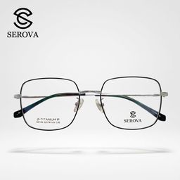 Kính mắt Titanium cao cấp hãng SEROVA SC169, gọng kính cận, chất liệu Titan si…