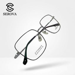 Kính mắt Titanium cao cấp hãng SEROVA SC169, gọng kính cận, chất liệu Titan si…