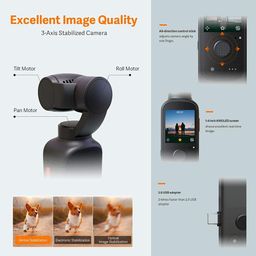 Camera Gimbal XIAOMI 90FUN Capture 1, quay phim 4K, gimbal chống rung 3 trục