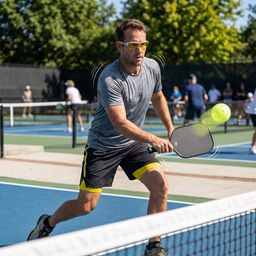 Kính chơi Pickleball, tròng phân cực chống chói - (vỏ dính tay)