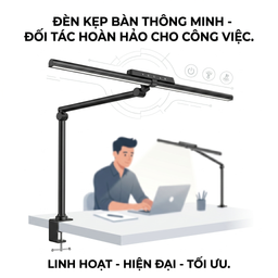 Đèn LED kẹp bàn thông minh T7A / T7AS, tháo rời được, khung hợp kim nhôm