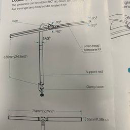 Đèn LED kẹp bàn cao cấp Double Head Desk Lamp