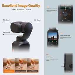 Camera Gimbal XIAOMI Morange ( bản nội địa) quay phim 4K, gimbal chống rung 3…