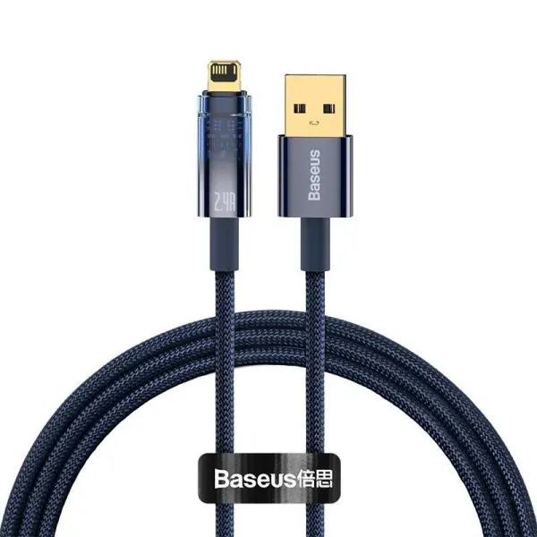Cáp sạc dây dù USB to iP bảng mạch hãng Baseus