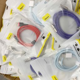 Cáp iPhone chính hãng Baseus dây dù đóng túi ( lẫn các mẫu dây dù)