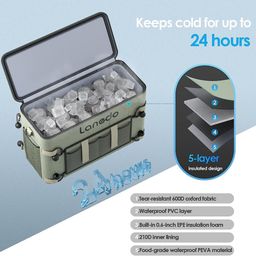 Túi đựng đồ camping, giữ nhiệt, bảo quản lạnh đồ uống hãng LANEDO COOLER (hàng…