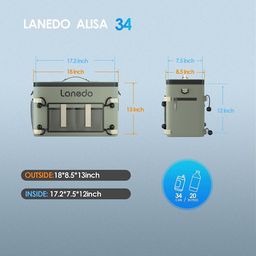 Túi đựng đồ camping, giữ nhiệt, bảo quản lạnh đồ uống hãng LANEDO COOLER (hàng…