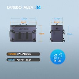 Túi đựng đồ camping, giữ nhiệt, bảo quản lạnh đồ uống hãng LANEDO COOLER (hàng…