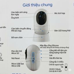 Camera xoay an ninh thông minh DCSXJ-108OPW, sạc pin, có quay video offline