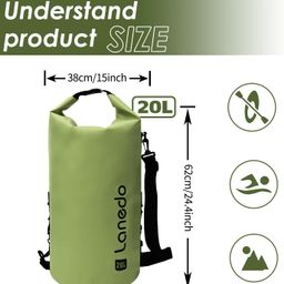 Balo dã ngoại cách nhiệt hãng Lanedo GAELEN (Amazon Mỹ), siêu chống nước, cắm…