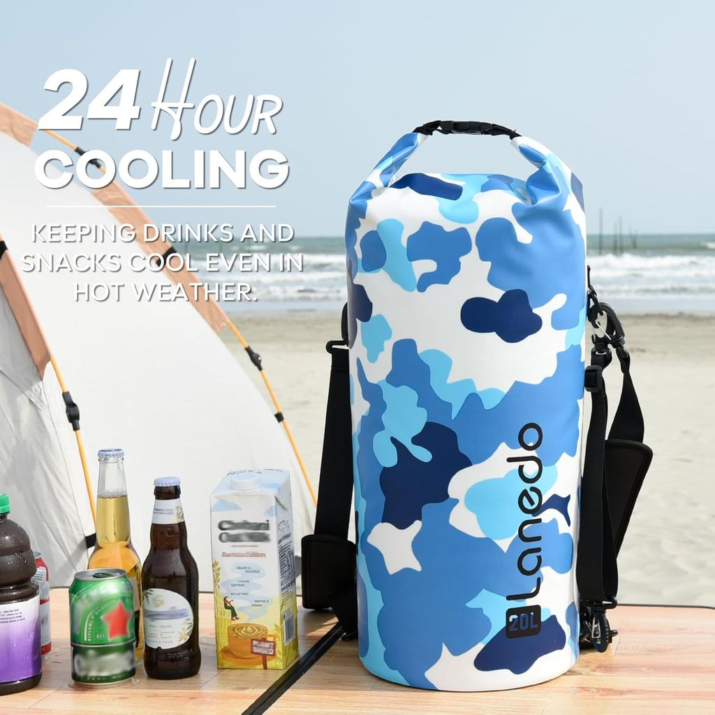 Balo dã ngoại cách nhiệt hãng Lanedo (Amazon Mỹ), siêu chống nước, cắm trại, câu cá, đi biển