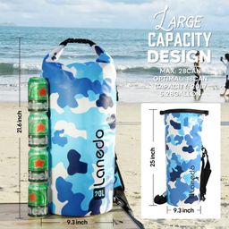 Balo dã ngoại cách nhiệt hãng Lanedo GAELEN (Amazon Mỹ), siêu chống nước, cắm…