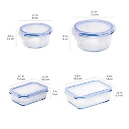 Bộ hộp thuỷ tinh đựng thực phẩm 14 món Amazon Basics ( Mỹ ), siêu chịu nhiệt