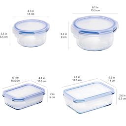 Bộ hộp thuỷ tinh đựng thực phẩm 14 món Amazon Basics ( Mỹ ), siêu chịu nhiệt
