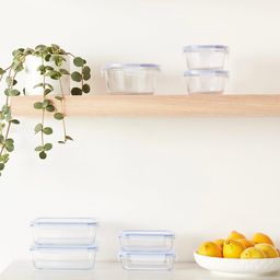 Bộ hộp thuỷ tinh đựng thực phẩm 14 món Amazon Basics ( Mỹ ), siêu chịu nhiệt
