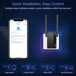 Bộ kích sóng WiFi 6 Rock Space AX1800 ( hàng Amazon Mỹ )