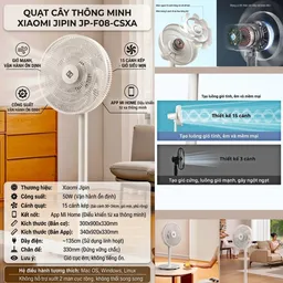 Quạt cây Xiaomi Jipin JP - F08 - CSXA kết nối App Mihome ( bản ndia)